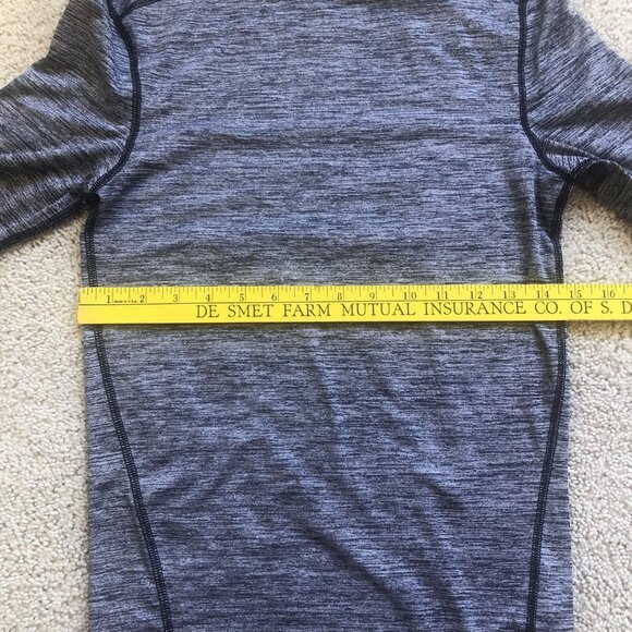 Under Armour Cold Gear Compression Mock Neck Long Sleeve Shirt Men’s Small Blue - Picture 7 of 8